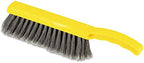 Rubbermaid Commercial 8 Inch Counter Brush Flagged Polypropylene Fill for Smooth Surface Sweeping Yellow 12.5" for Bathroom/Shower/Floor Tile/Decks/Car Tires/Outdoor