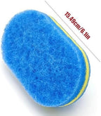 Cleaning Brush for Bathroom, Kitchen, Bathtub, Toilet, Bathtub Scrubber Comes with a Shower Sponge and Features an Ergonomic Handle for Easy and efficient Cleaning(Blue)