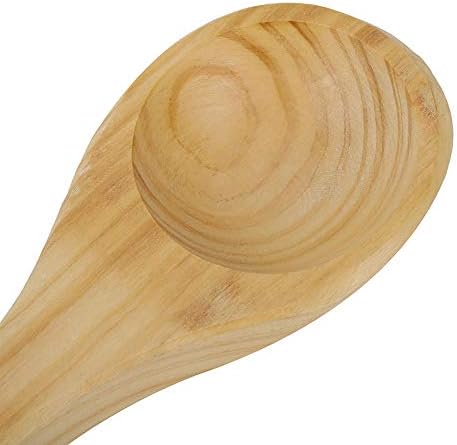 Omabeta Wooden Sauna Single Spoon Handmade Spoon Sauna Accessories Easy to Grip Sauna Water Dipper Spoon with Handle
