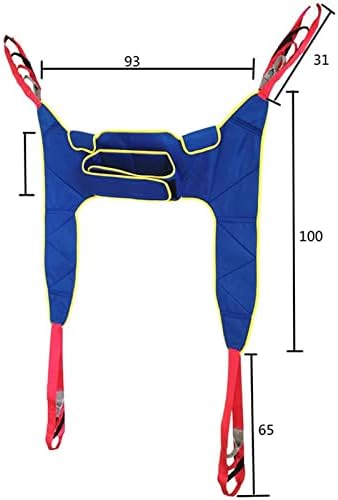 Patient Lift Sling, Solid Fabric Polyester Patient Lift Slings, Universal Patient Lift Sling, Polyester Divided Leg Slings for Patient Lifts, Rehabilitation Aids for The Elderly