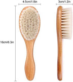 Barber Fade Brush, Beard Brush, Styling Cleaning Brush, Neck Duster Brush with Wooden Handle for Men Beard Styling Cutting Supplies (Short)