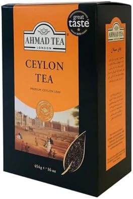 Ahmad Tea Black Tea, Ceylon Loose Leaf, 454g - Caffeinated & Sugar-Free (pack of 1)