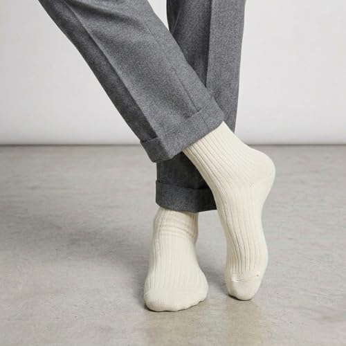 Buluşorganic 98% Organic Cotton Crew Socks, 3 Pairs for Men and Women, GOTS Certified, Non-Binding, Seamless Toe, Breathable