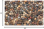 Rutledge & King River Rock Door Mats - Indoor Outdoor Mat - River Rocks Stone Mats - Front Door Mat Outdoor Entrance - Floor Mats for Home (Matte Mixed)