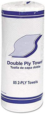 Whitehall 1797 Kitchen Roll Towels, 2-Ply, 11-Inch, White, 85/Roll, 30 Rolls/Carton