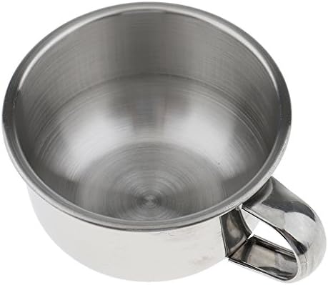 5 Pcs Stainless Steel Mens Shaving Bowl for Shaving Beard Brush