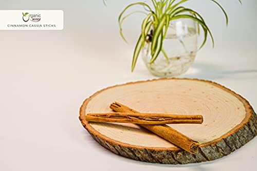 Organic Way Premium Cinnamon Cassia Sticks (Cinnamomum cassia) - Adds Flavour & Aroma | Organic & Kosher Certified | Vegan | Raw, Non GMO & Gluten Free | USDA Certified | Origin - India (1/2LBS / 8OZ)