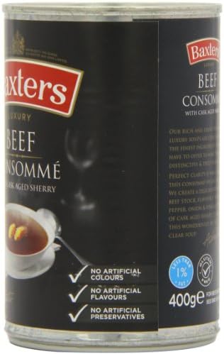 Baxters Luxury Beef Consomme Soup 400 g (Pack of 12)