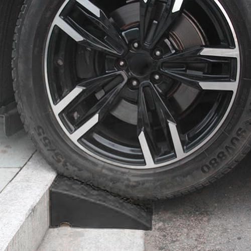 Vehicle Step Ramp – Curb Pad, Triangular Upward Aid, Door Sill Protector | Stable Speed Bump Alternative for Car Wheelchair Trolley Access