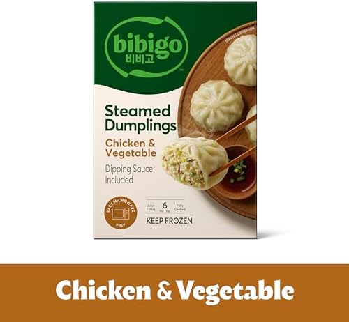 Bibigo Chicken and Vegetable Steamed Dumplings, 6.6 Oz