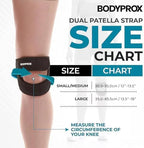 Bodyprox Patellar Tendon Support Strap (Small/Medium), Knee Pain Relief Adjustable Neoprene Knee Strap for Running, Arthritis, Jumper, Tennis Injury Recovery