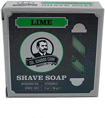 Col. Conk Lime Glycerine Shave Soap 2.25 oz.