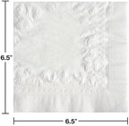 Member's Mark - 2 ply white paper napkin ideal for all occasions (Parties, Lunch, Dinner, meetings) and for everyday use in your home, kitchen and business. 110 ct measures 6.5 in * 6.5 in.