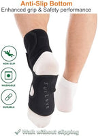 AFO Drop Foot Brace, Ankle Brace for Walking & Stroke Recovery, Breathable Material for Ankle and Foot Support Brace, Comfortable Design (Right)