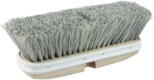 Weiler 44318 9-1/2" Truck Wash Brush, Grey Fiber Fill