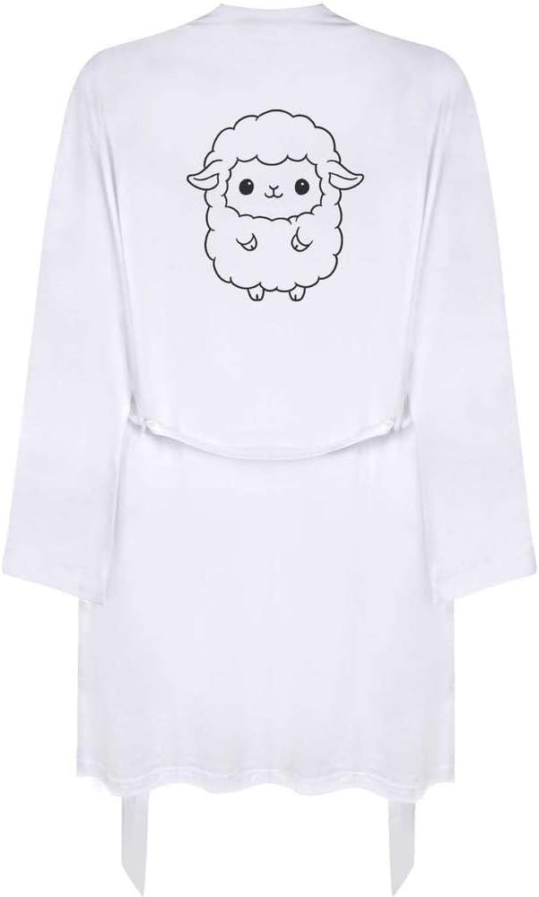 Azeeda Small 'Cute Little Sheep' Adult Dressing Robe/Gown (RO00128033)