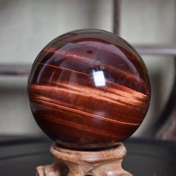 Red Tiger Eye Crystal Ball - Red Tiger Eye Crystal Sphere Meditation Balls for Witchcraft and Decorative Balls, Meditation & Feng Shui Home Decor (40-50mm)