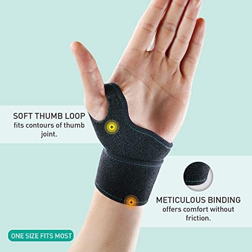 OPPO Ultimate Wrist Support Bundle: RH100 Brace & 2383 Compression Wrap, Universal Fit for Carpal Tunnel - Wrist Strain, Wrist Sprain