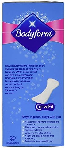 Bodyform Extra Protection Liners Long, 24 pieces