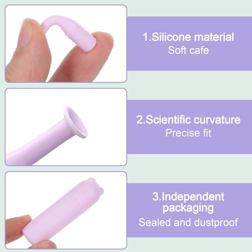 6Pcs Soft Contact Lens Remover Silicone Contact Remover Tool, Contacts Insertion Tool with Cute Storage Box, Contact Suction Cup Remover for Daily and Travel Outdoor Use