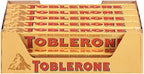 Toblerone Swiss Milk Chocolate Candy Bars with Honey and Almond Nougat, 20-3.52 oz Bars