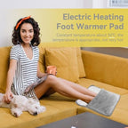 Foot Warmer Pad, Soft USB Electric Feet Heating Pad Hot Feet Warmers with Auto Shut-Off for Women and Men, Birthday Christmas, Home and Office Use