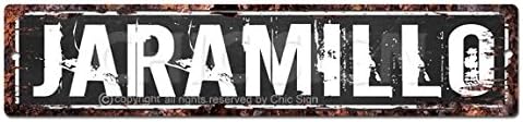JARAMILLO MAN CAVE Street Sign Chic Rustic Street Plate Sign Bar Cafe Restaurant shop Home man cave Decor Gift sign