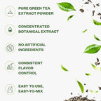 Purisure Green Tea Extract | Powdered Tea from Premium Green Leaf | Unsweetened Vegan Tea for Latte & Smoothie Recipe | All-Natural Antioxidant Green Tea Powder with EGCG & Polyphenols | 500 Servings