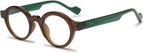 KOOSUFA Round Reading Glasses Blue Light Blocking for Men Women Retro Stylish Computer Readers Eyeglasses Eyewear