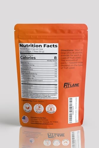 No Sugar Pectin for Canning Jam 6 oz – Pure Universal Citrus Powder with No Additives – Make Homeade Jellies Without Added Sweeteners with our Low Sugar Mix - Premium Bulk Ingredient