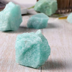 Amazonite Raw Crystals, Large 1.25-2.0" Healing Crystals Natural Rough Stones Crystal for Tumbling, Cabbing, Fountain Rocks, Decoration, Polishing, Wire Wrapping, Wicca & Reiki
