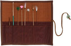 Ear Scratcher Feathers Kit, Ear Scoop, 7PCS Cleaner with Bamboo Mat, Ear Pick Cleaning, Ear Tool Massage Relaxing Wax Removal Feathers