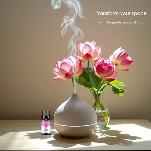 Lotus Essential Oil 100% Pure Oganic Plant Natrual Flower Essential Oil for Diffuser Message Skin Care - 10ML