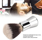 Men Shaving Beard Brush, Multipurpose Nylon Cleansing Foam Brush with Metal Handle, Hand Crafted Shave Brush for Effective Cleaning, Practical Face Grooming Tool for Home Salon Travel