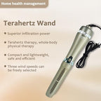 11.0 Terahertz Therapy Wand Electric Heating Massage Device for Pain Relief & Body Relax, Portable Wellness Tool for Home & Travel Water-Enhanced Frequency Technology (Gold)