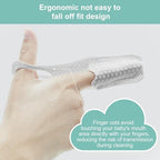 35PCS Finger Cots Baby Mouth Cleaner, Baby Tongue Cleaner Newborn Brushes Teeth with Fingers for 0-36 Months Toddler Care of Mouth, Finger Toothbrush Cleans Teeth, Wipes Tongue Surface