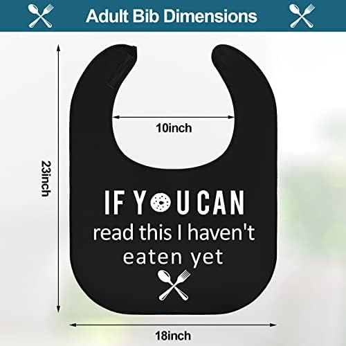 Eurzom 6 Pcs Adult Bibs for Women Men Washable Funny Adult Bibs Waterproof Clothing Protectors for Adults Elderly