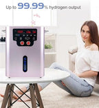 Hydrogen Inhalation Machine, H Separated 1800ml/min (1200 H/600) Dual-Port Inhaler, 99.996% Purity H2 Generator, SPE/PEM Technology, for Home