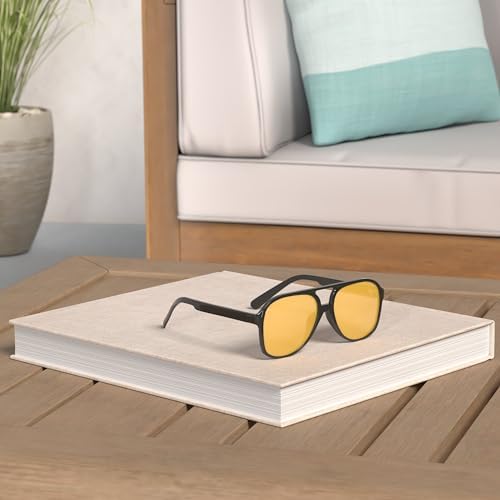 NIDOVIX Polarized Classic Vintage Aviator Sunglasses for Men Women Large Frame Retro 70s Sunglasses