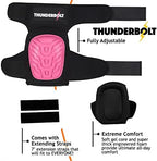 Thunderbolt Knee Pads for Women for Work for Flooring, Gardening, Cleaning, Tile Work, with Comfortable Gel Cushion and Anti-Slip Straps