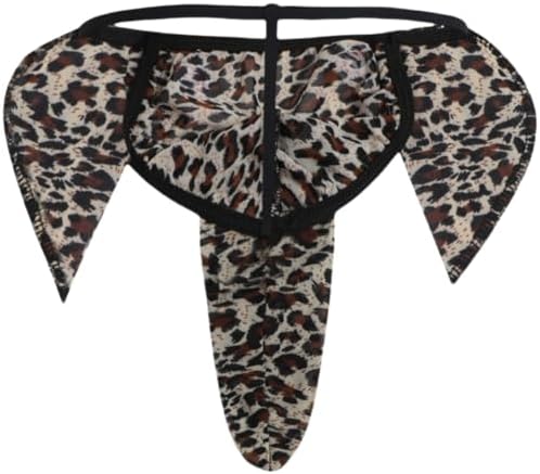 Men's Elephant Funny Thongs Low Waist G-String Underwear Male Trunk Lingerie Naughty Bottom Christmas Pants