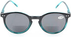 Eyekepper Key Hole Style Spring-Hinged Round Bifocal Sunglasses Reading under the Sun Tinted Lens Readers