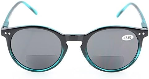 Eyekepper Key Hole Style Spring-Hinged Round Bifocal Sunglasses Reading under the Sun Tinted Lens Readers