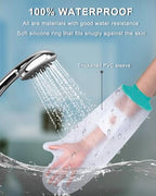 Cast Covers for Shower Arm, Waterproof Arm Cast Covers for Shower Adult, Reusable Cast Shower Cover Arm, Comfortable Cast Protector for Shower Arm Adult, Cast Bag for Bandages, Dressings