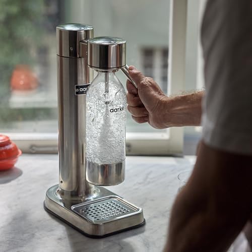 aarke - Carbonator III Premium Carbonator-Sparkling & Seltzer Water Maker-Soda Maker with PET Bottle (Stainless Steel)