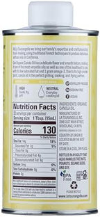 La Tourangelle, Organic Canola Oil, Expeller-Pressed Non-GMO Canola Seeds, Pesticide and Chemical Free, High Heat Neutral Cooking Oil, 16.9 Fl Oz