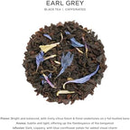 Tea Forte Earl Grey Premium Caffeinated Black Tea Blend Event Box, Bulk Pack 40 Count, 10 per tray Individually Wrapped Handcrafted Pyramid Infusers