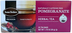 Farmer Brothers Premium Pomegranate Herbal Tea – 25 Individually Wrapped Bags – Naturally Caffeine-Free Fruit Tea with Tangy, Berry-Like Aroma – Soothing, Flavorful & Perfect for Relaxation