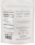 Organic Traditions Apricot Kernels, Organic Apricot Seeds, Sundried Sweet and Bitter Taste, Vegan, Source of Vitamin B17, Non GMO, Whole Foods Delivery, Plant Based for Snacking and Blending, 8 oz