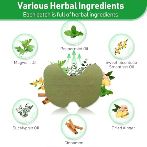 84Pcs Knee Patches, Warming Herbal Patches Wormwood Extract Sticker Heat Patches for Knee, Back, Neck, Shoulder